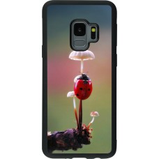 Coque Samsung Galaxy S9 - Silicone rigide noir Ladybird on a mushroom 2026