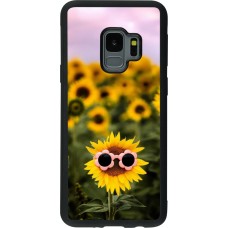 Coque Samsung Galaxy S9 - Silicone rigide noir Sunflower with glasses 2026