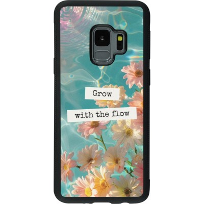 Samsung Galaxy S9 Case Hülle - Silikon schwarz Summer 2025 Grow with the flow