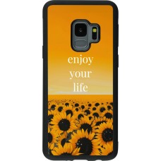 Coque Samsung Galaxy S9 - Silicone rigide noir Summer 2026 Enjoy your life