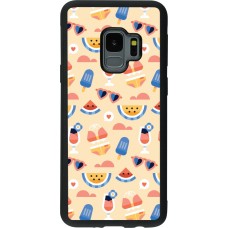 Samsung Galaxy S9 Case Hülle - Silikon schwarz Pattern Summer 2026