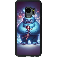 Samsung Galaxy S9 Case Hülle - Silikon schwarz Valentin 2024 Flauschige Liebe