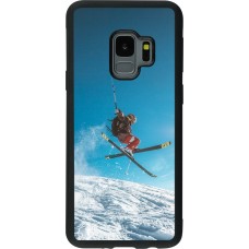 Samsung Galaxy S9 Case Hülle - Silikon schwarz Winter 22 Ski Jump