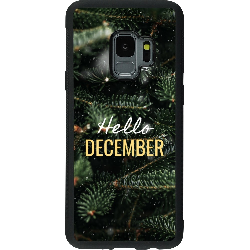 Coque Samsung Galaxy S9 - Silicone rigide noir Winter 25 Winter hello december