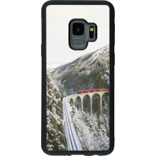 Coque Samsung Galaxy S9 - Silicone rigide noir Winter 25 Winter polar express