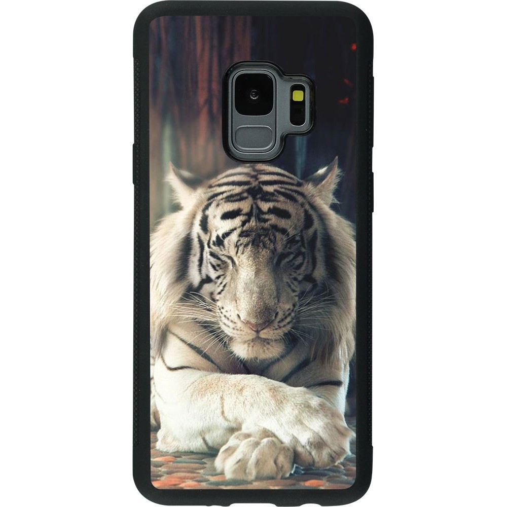Hülle Samsung Galaxy S9 - Silikon schwarz Zen Tiger