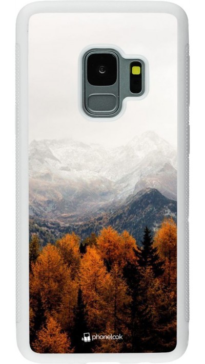 Coque Samsung Galaxy S9 - Silicone rigide blanc Autumn 21 Forest Mountain
