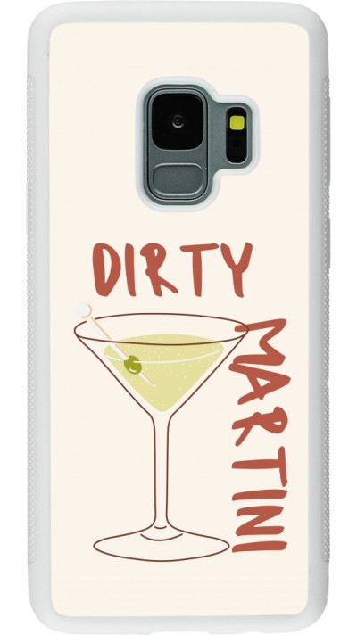 Samsung Galaxy S9 Case Hülle - Silikon weiss Cocktail Dirty Martini