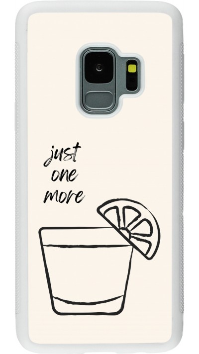Coque Samsung Galaxy S9 - Silicone rigide blanc Cocktail Just one more