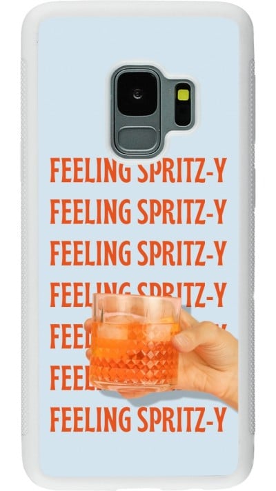 Samsung Galaxy S9 Case Hülle - Silikon weiss Feeling Spritz-y