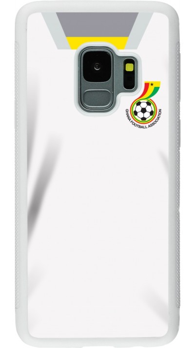 Samsung Galaxy S9 Case Hülle - Silikon weiss Ghana 2022 personalisierbares Fussballtrikot