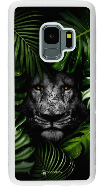 Coque Samsung Galaxy S9 - Silicone rigide blanc Forest Lion