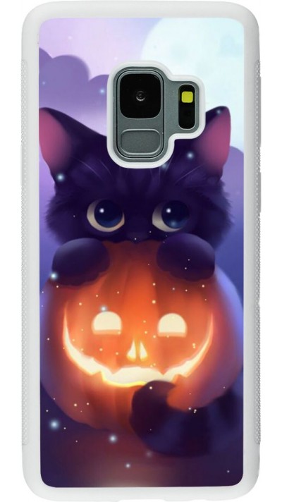 Hülle Samsung Galaxy S9 - Silikon weiss Halloween 17 15