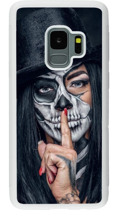 Coque Samsung Galaxy S9 - Silicone rigide blanc Halloween 18 19