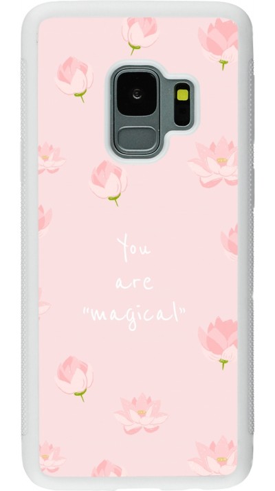 Samsung Galaxy S9 Case Hülle - Silikon weiss Mom 2023 your are magical