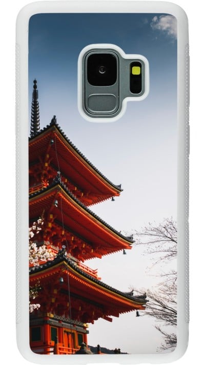 Coque Samsung Galaxy S9 - Silicone rigide blanc Spring 23 Japan