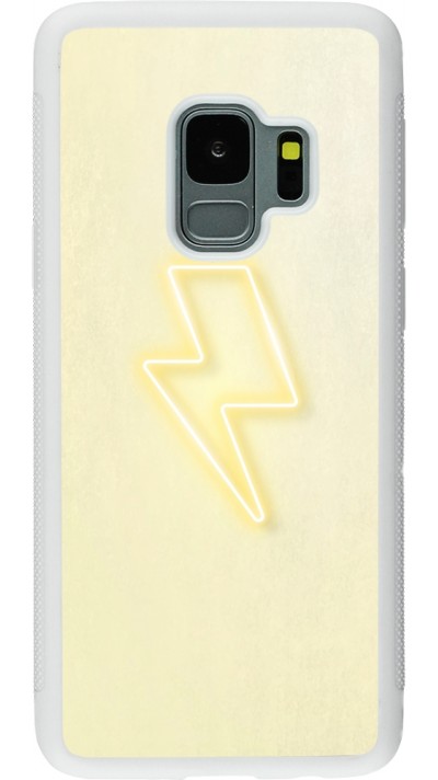 Coque Samsung Galaxy S9 - Silicone rigide blanc Spring 23 power on