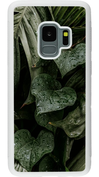 Coque Samsung Galaxy S9 - Silicone rigide blanc Spring 23 fresh plants