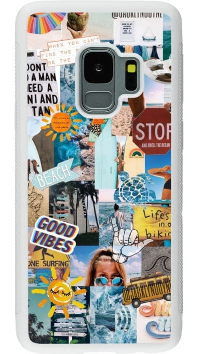 Coque Samsung Galaxy S9 - Silicone rigide blanc Summer 2021 15
