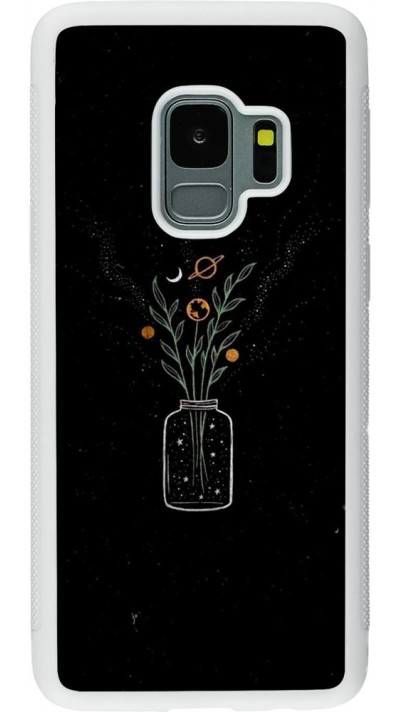 Hülle Samsung Galaxy S9 - Silikon weiss Vase black