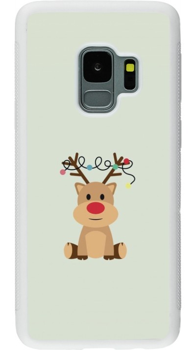 Coque Samsung Galaxy S9 - Silicone rigide blanc Christmas 22 baby reindeer