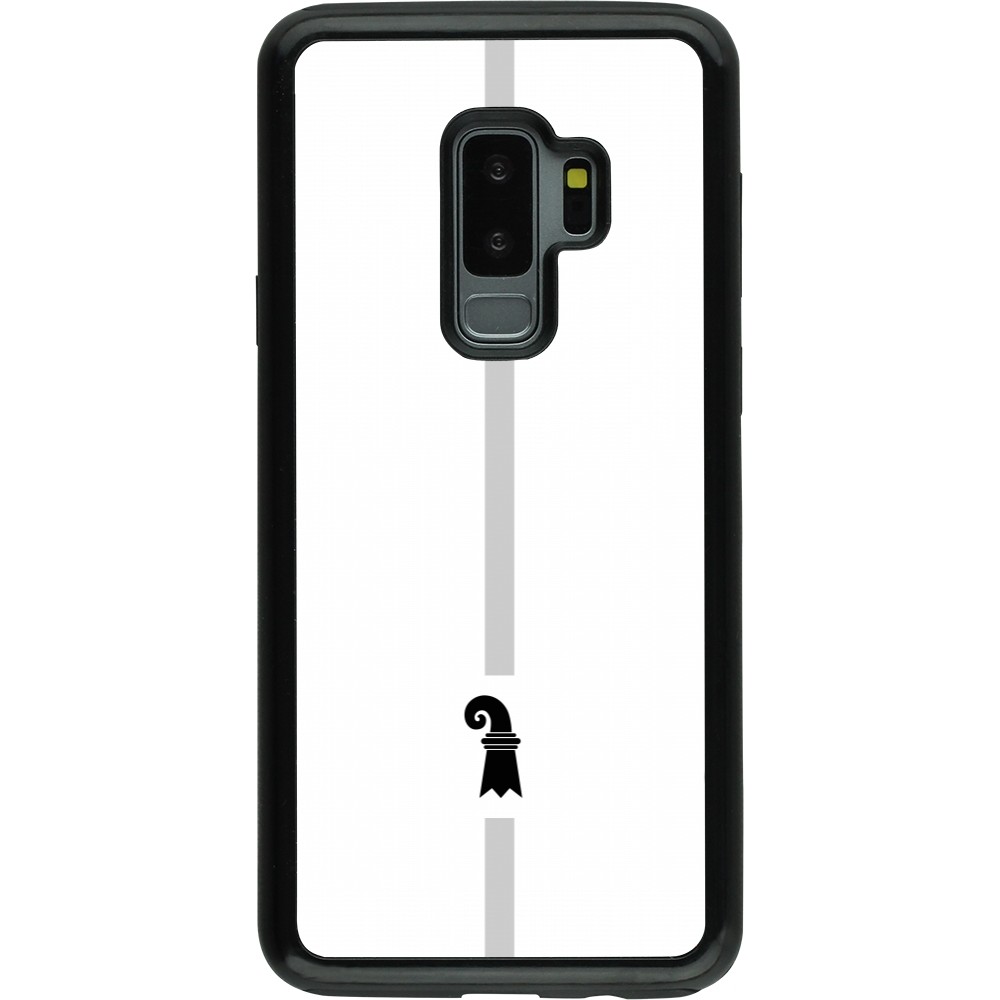 Coque Samsung Galaxy S9+ - Hybrid Armor noir Canton BS blanc