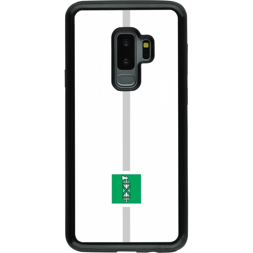 Samsung Galaxy S9+ Case Hülle - Hybrid Armor schwarz Kanton SG weiss