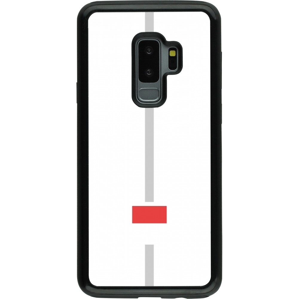 Coque Samsung Galaxy S9+ - Hybrid Armor noir Canton SO blanc