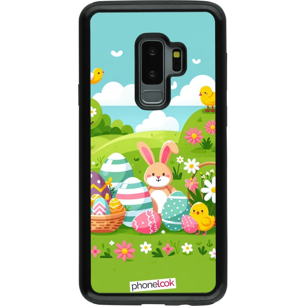Coque Samsung Galaxy S9+ - Hybrid Armor noir Easter 2025 Green