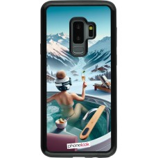 Coque Samsung Galaxy S9+ - Hybrid Armor noir Montagne Glamour Jacuzzi