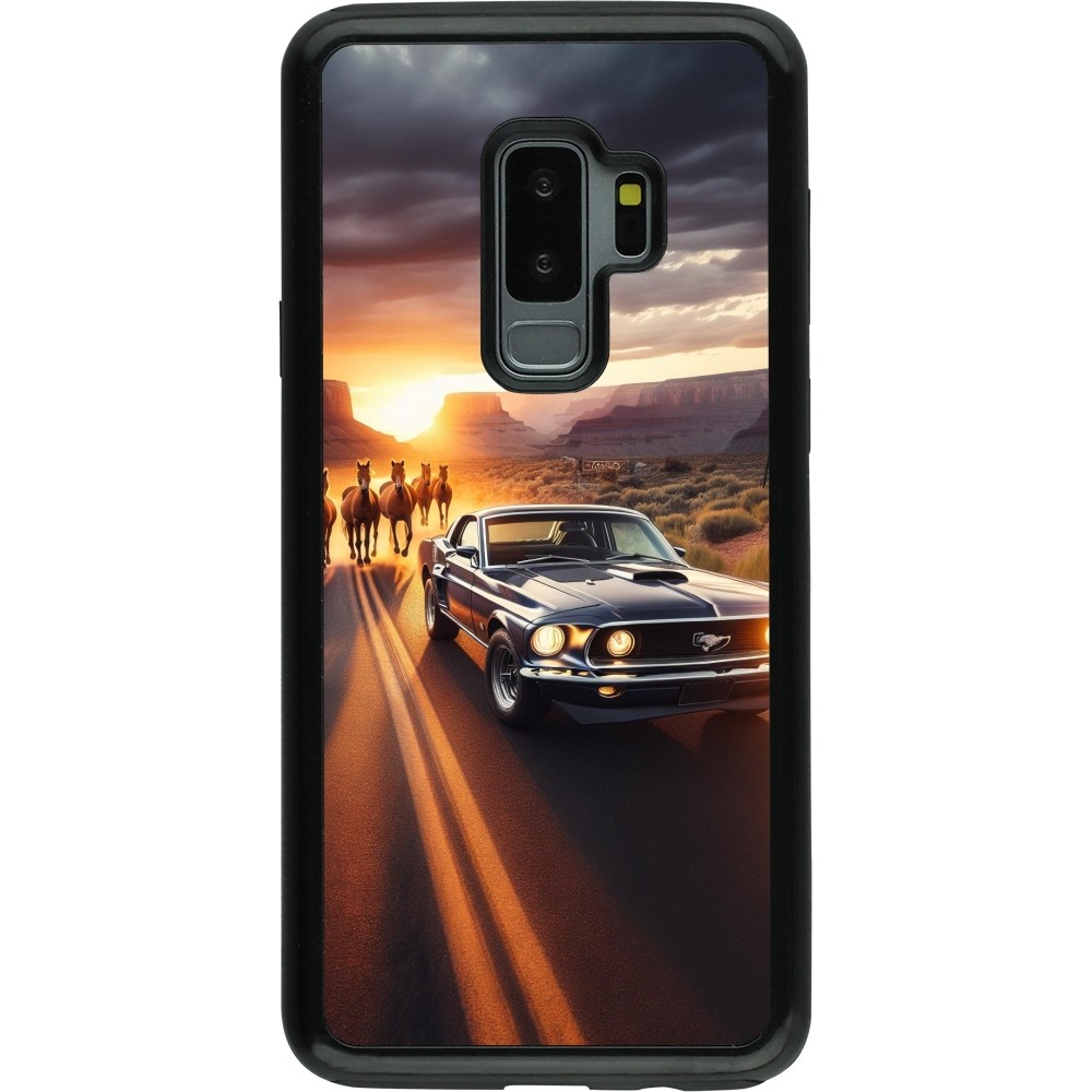 Samsung Galaxy S9+ Case Hülle - Hybrid Armor schwarz Mustang 69 Grand Canyon