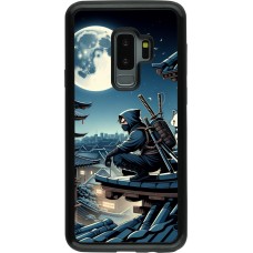 Coque Samsung Galaxy S9+ - Hybrid Armor noir Ninja sous la lune