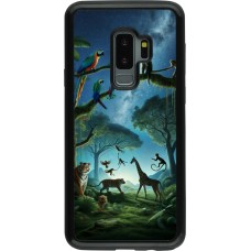 Samsung Galaxy S9+ Case Hülle - Hybrid Armor schwarz Paradies der exotischen Tiere