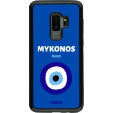 Samsung Galaxy S9+ Case Hülle - Hybrid Armor schwarz Pop Summer Destination Mykonos
