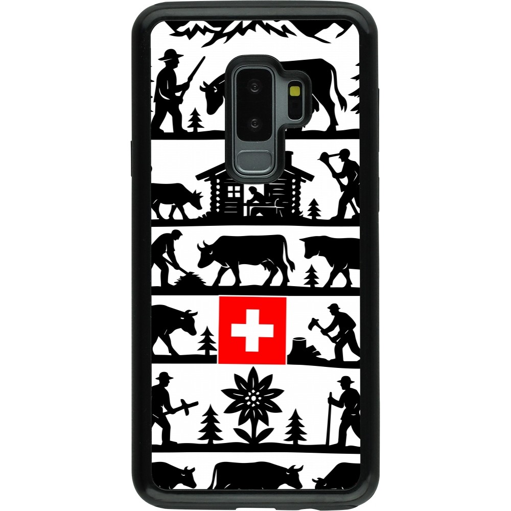 Samsung Galaxy S9+ Case Hülle - Hybrid Armor schwarz Poya Schweiz 1