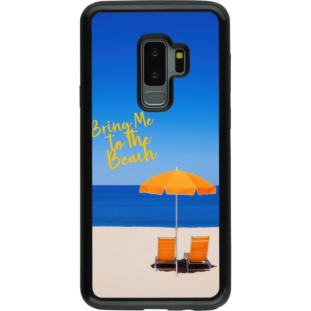 Samsung Galaxy S9+ Case Hülle - Hybrid Armor schwarz Summer 2025 Bring me to the beach
