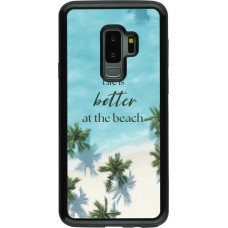 Samsung Galaxy S9+ Case Hülle - Hybrid Armor schwarz Summer 2025 Life is better at the beach