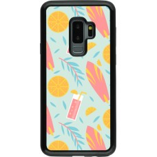 Coque Samsung Galaxy S9+ - Hybrid Armor noir Summer 2025 Pattern citron