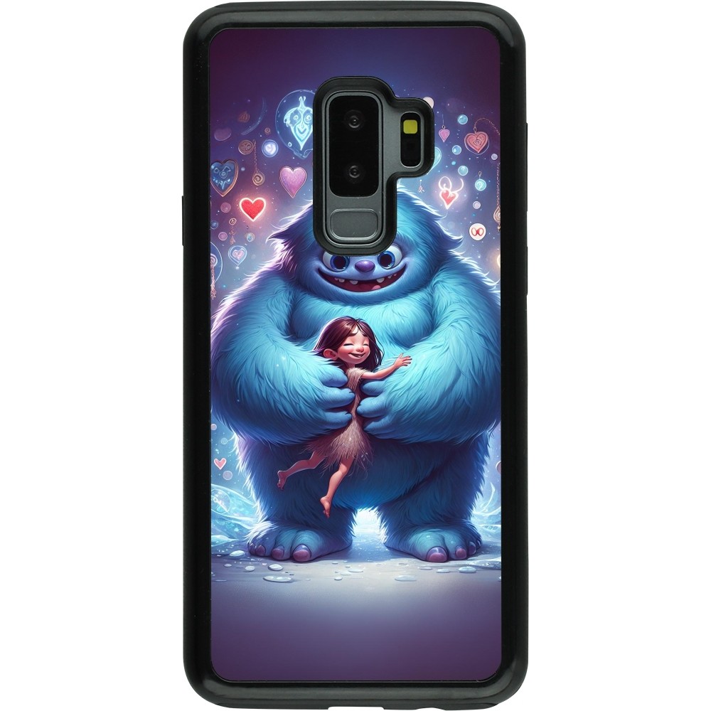 Coque Samsung Galaxy S9+ - Hybrid Armor noir Valentine 2024 Fluffy Love