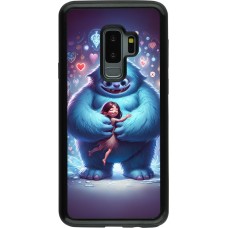 Coque Samsung Galaxy S9+ - Hybrid Armor noir Valentine 2024 Fluffy Love
