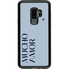 Coque Samsung Galaxy S9+ - Hybrid Armor noir Valentine 2024 mucho amor azul