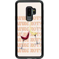 Samsung Galaxy S9+ Case Hülle - Hybrid Armor schwarz Wine not