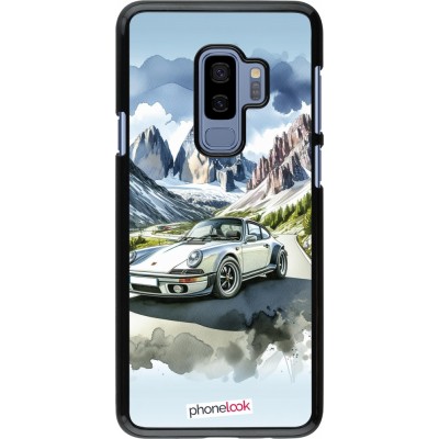 Coque Samsung Galaxy S9+ - Porsche 911 Mountain Watercolor