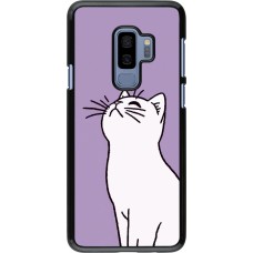 Samsung Galaxy S9+ Case Hülle - Chat auf lila Hintergrund