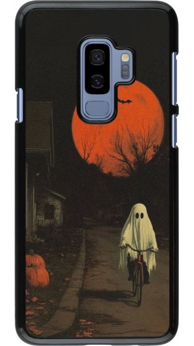 Coque Samsung Galaxy S9+ - Halloween 2025 Ghost on a bicycle