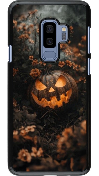 Coque Samsung Galaxy S9+ - Halloween 2025 Pumpkin with flowers