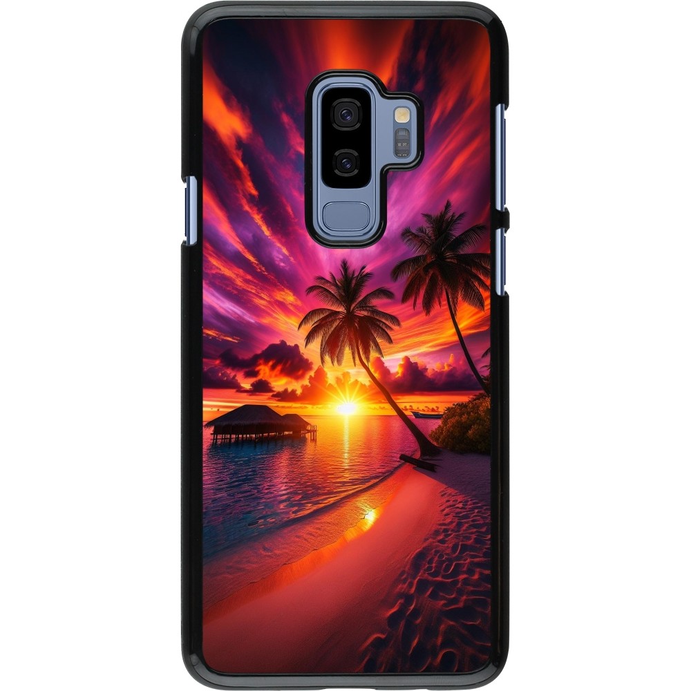 Samsung Galaxy S9+ Case Hülle - Malediven Abenddämmerung Glückseligkeit