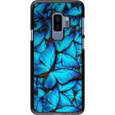 Coque Samsung Galaxy S9+ - Papillon - Bleu