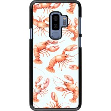Samsung Galaxy S9+ Case Hülle - Muster von pastellfarbenen Hummern