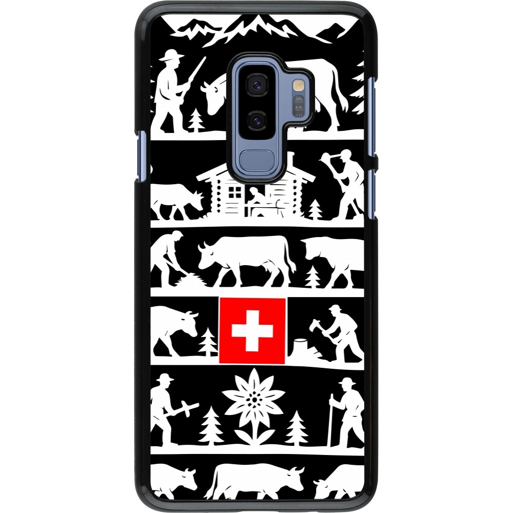 Coque Samsung Galaxy S9+ - Poya Suisse 1 noir